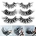 ACROWN 5D 25mm Lashes Mink Full Volume Cruelty-free Siberian 3D Mink Strip Eyelashes 3 Pack