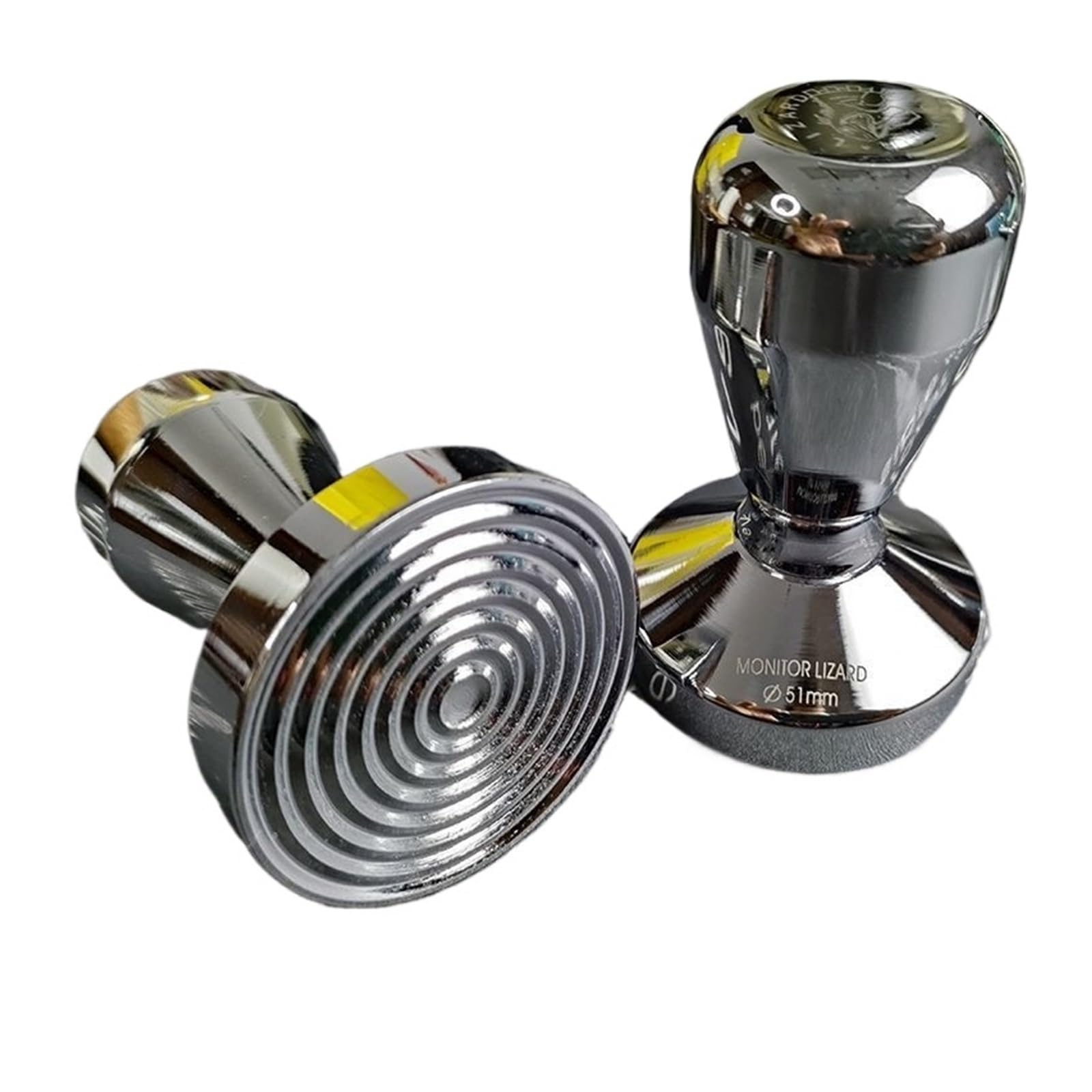 Llenado Prensa De Polvo Sólido De 51 Mm Distribuidor De Polvo De 58 Mm Acero Inoxidable 53, Martillo De Café En Polvo Mango De Acero Italiano Roscado.(Tread base 53mm)
