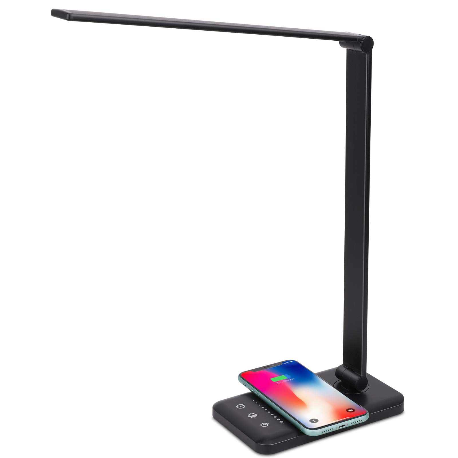 LED Desk Lamp with Wireless Charger USB Charging Port 5 Brightness L | amzdealz