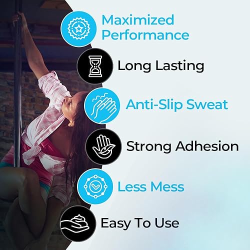 Miniatura 4 de GRIPT Clear Liquid Chalk for Pole Dancing Mess Less Professional Dry Hand Grip Gel Chalk 100ml for Pole Dance Aerial Yoga Tennis Golf Racquet Grips