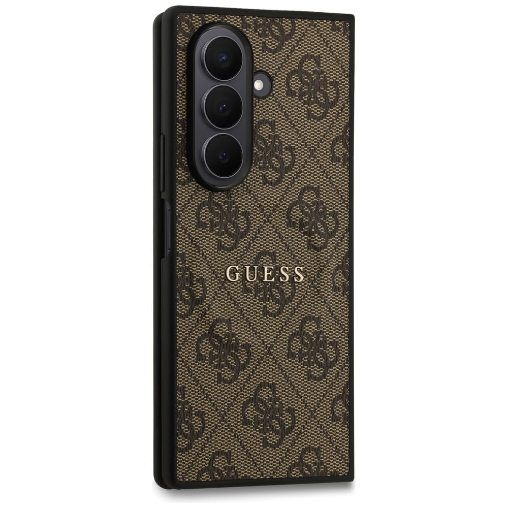 CG MOBILE Guess 4G Classic Coque de protection compatible avec MagSafe pour Samsung Galaxy Z Fold7 (marron)