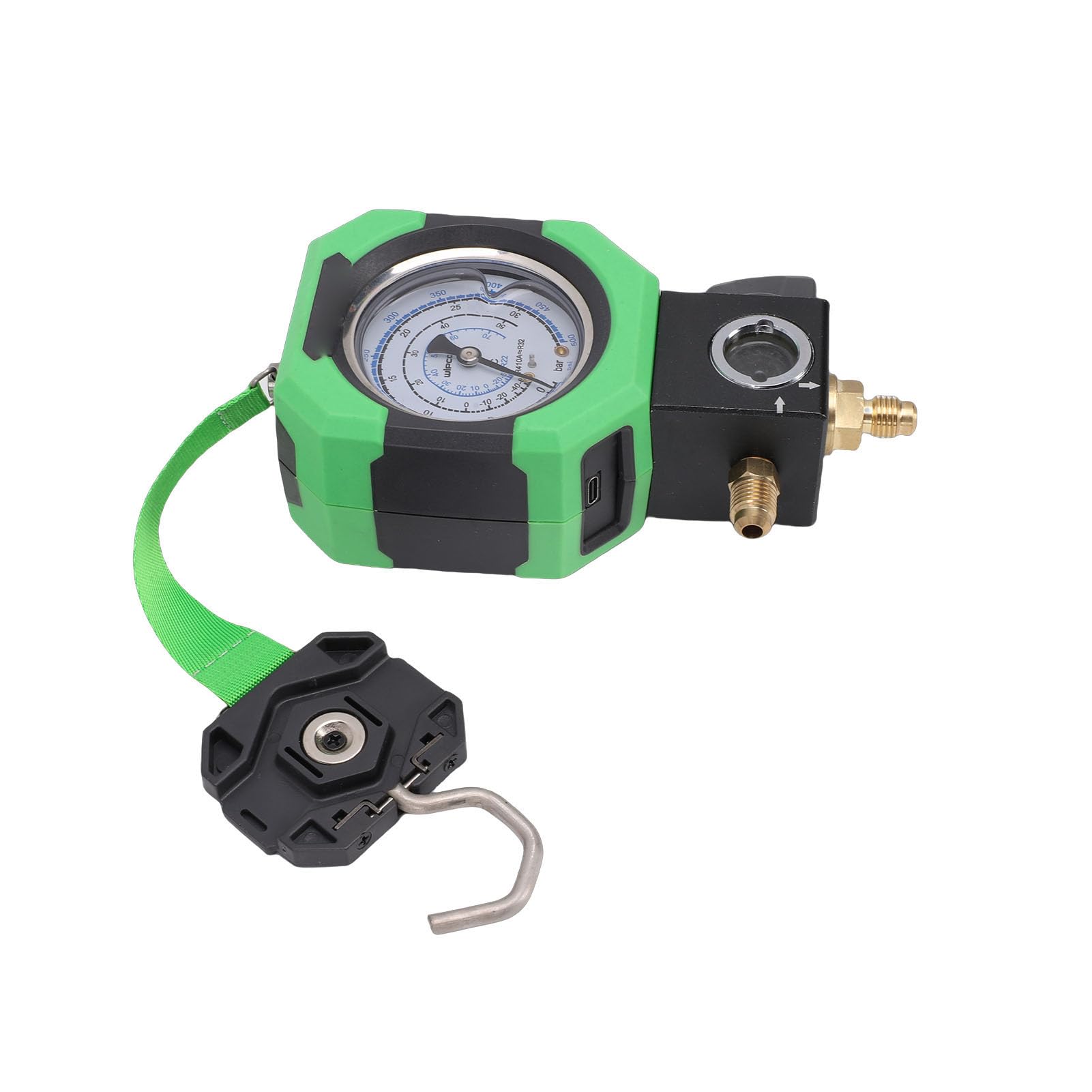 XUMIUZIY Präzises HVAC-Messgerät mit LED-Lichtdruckkontrolle Zum Nachfüllen von Kältemitteln R410 R2 R32 für Reparaturwerkzeug für Klimaanlagenleitungen