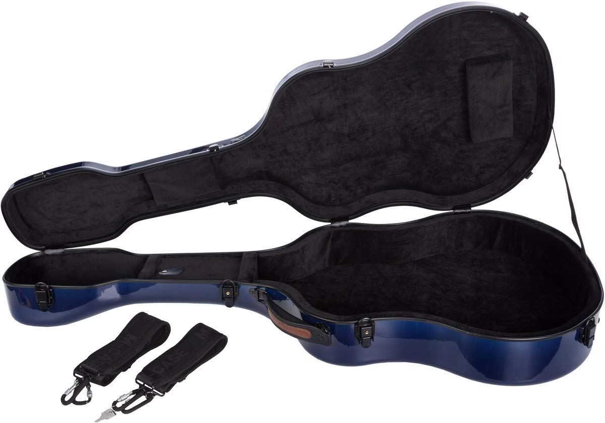 Ukształtowany Futerał na gitarę akustyczną 41” - 4/4 Fiberglass Ultra Light granatowy M-case