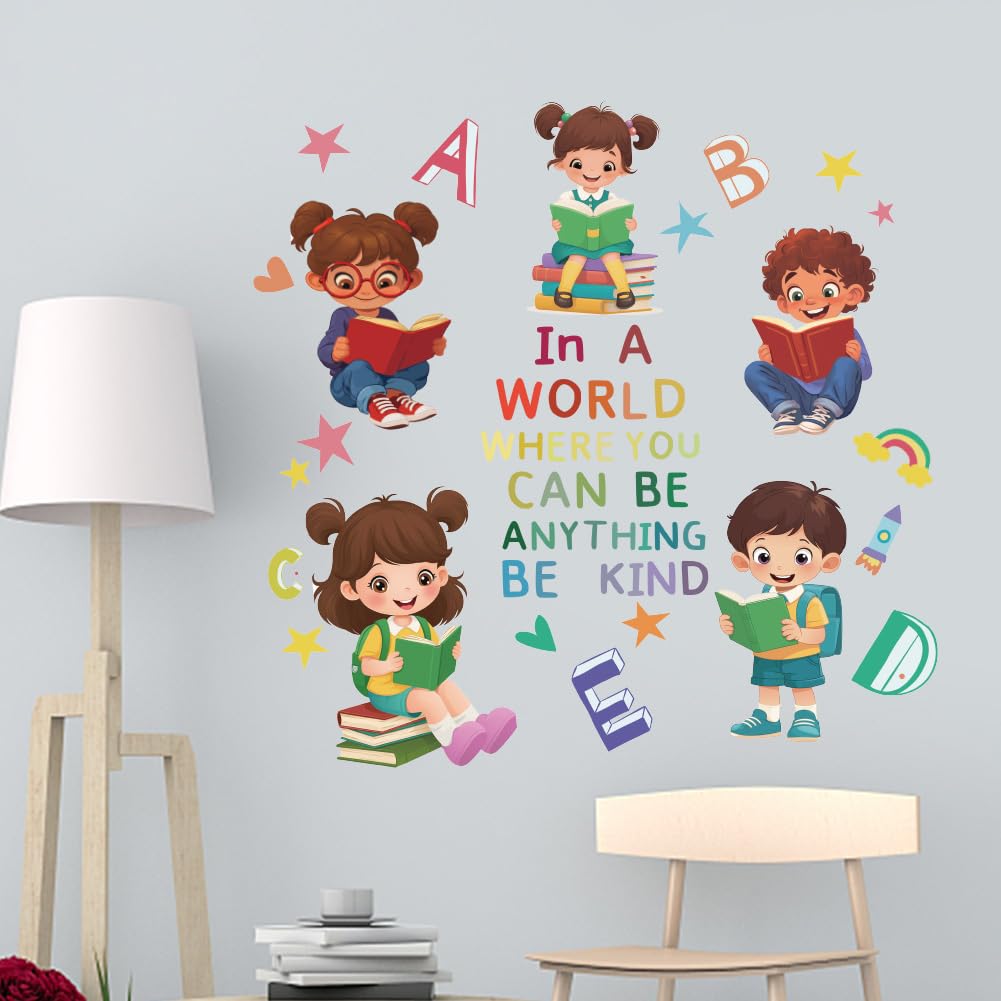 ANATTASOUL 3pcs Kitchen Wall Stickers Reading Peel and Stick Wall Decals,Wall Murals Removable Wall Art Decor for Living Room Bedroom