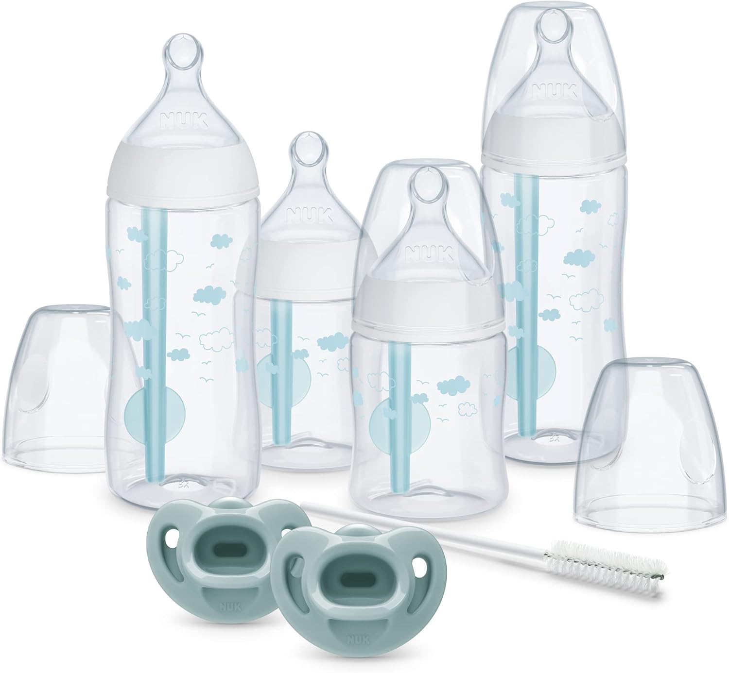 NUK Smooth Flow Pro AntiColic Baby Bottle & Pacifier Newborn Gift Set
