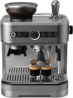 Philips Barista Brew Espresso Machine – Intuitive Guidance. Calibrated Tamping. Elegant Design. 280g Dual Bean Container w…