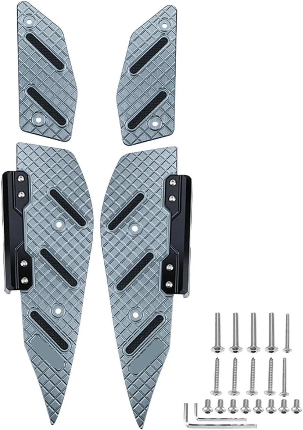 Motorcycle Floor Boards Motorcycle Footrest Footpads Fit for yamahaa XMAX300 Xmax 300 2021-2023 Aluminum Aalloy Motorcycle Pedals Multiple Color Motorcycle Foot Rests(Golden)