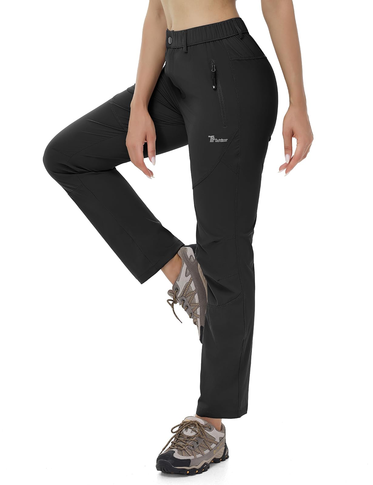 donhobo Damen Outdoor Wanderhose Quick Dry Campinghose Ultraleichter Verschleißfester UV-Schutz Atmungsaktiv Trekkinghose Funktionshose