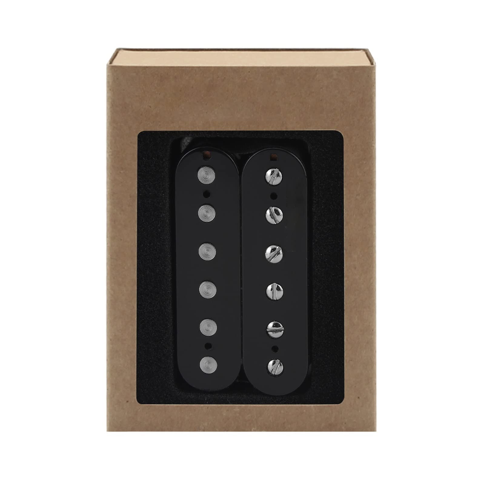 Podwójna Cewka Humbucker Pickup Bridge Alnico 5 Gitara Elektryczna Pickup Części Gitarowe Akcesoria Odbiór gitary elektrycznej (Color : Black)