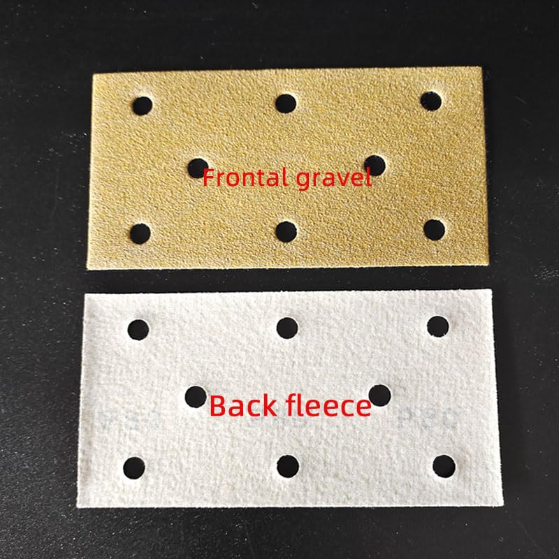 Carta vetrata pneumatica rettangolare a 8 fori for levigatura a secco 95/180 mm floccata for smerigliatura(320 grit,100PCS)