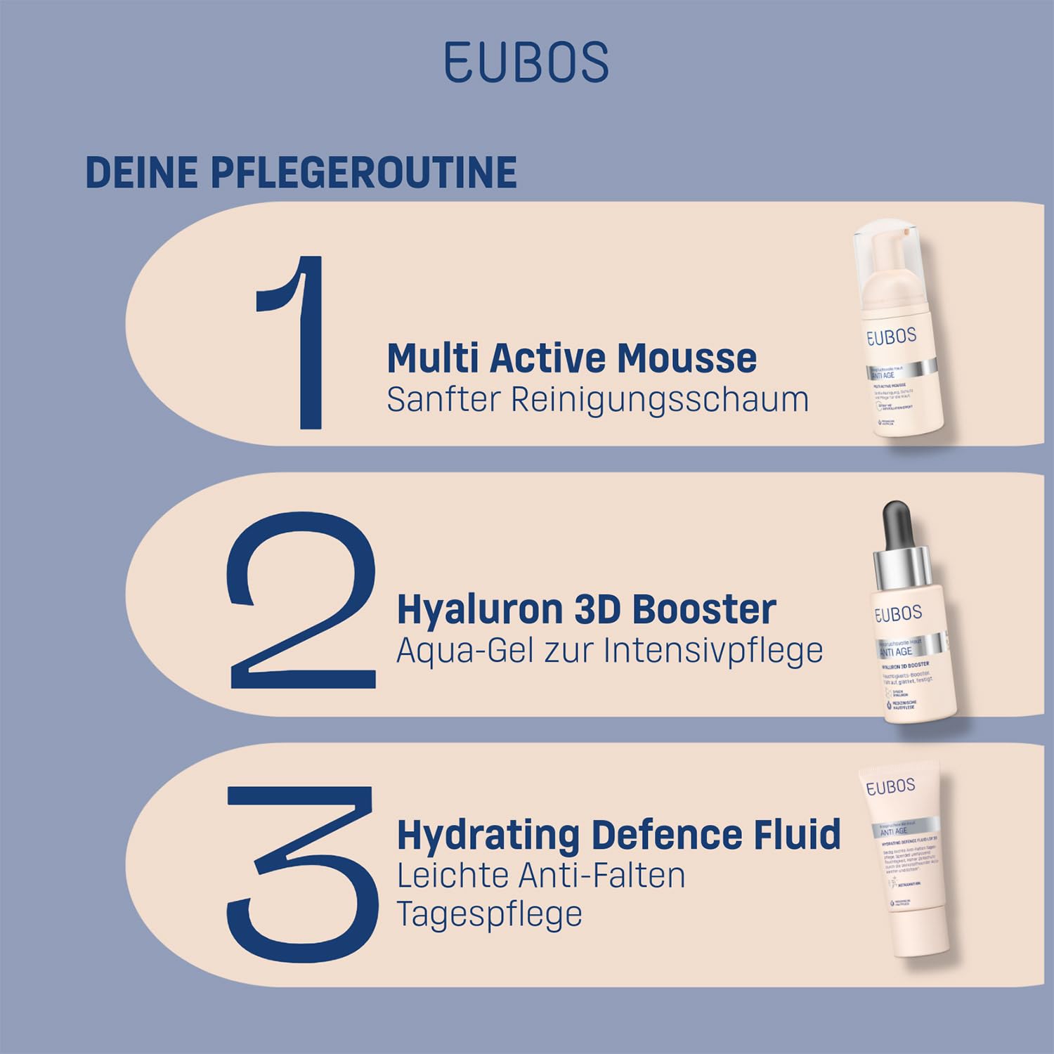 EUBOS ANTI AGE HYALURON MULTI ACTIVE MOUSSE 100 ML