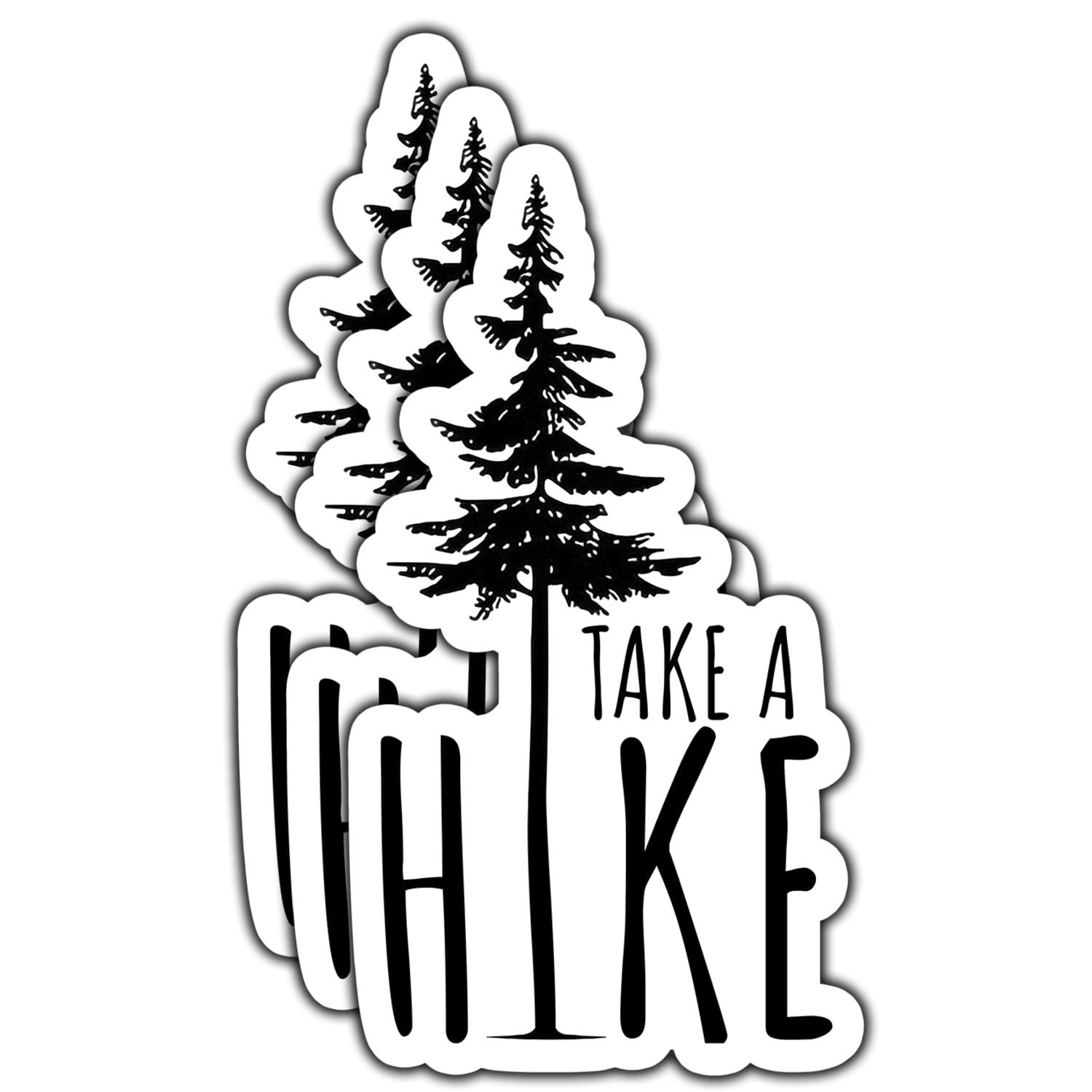 Photo 1 of (3Pcs) Take A Hike Sticker Camping Hiking Adventure Nature Decals Waterproof Vinyl Stickers for Books Laptops Phone Water Bottles Tumbler Cup Kindle 3 Inch