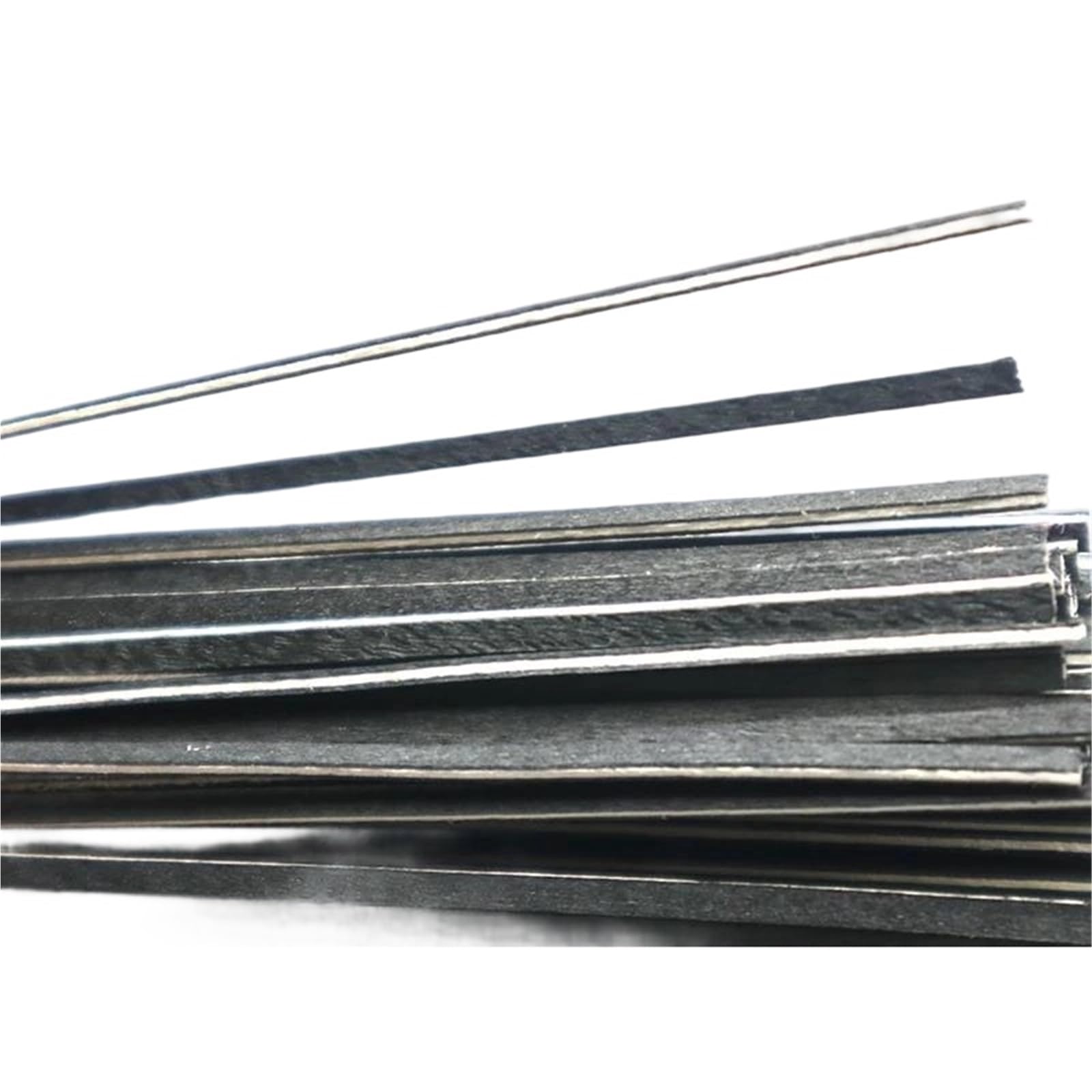 Akcesoria Do Skrzypiec Dla Początkujących Skrzypce Klonowe Hebanowe Wkładki Czarno Białe Paski Drewniane Akcesoria Do Majsterkowania(Violin 1.3mm(100pcs))