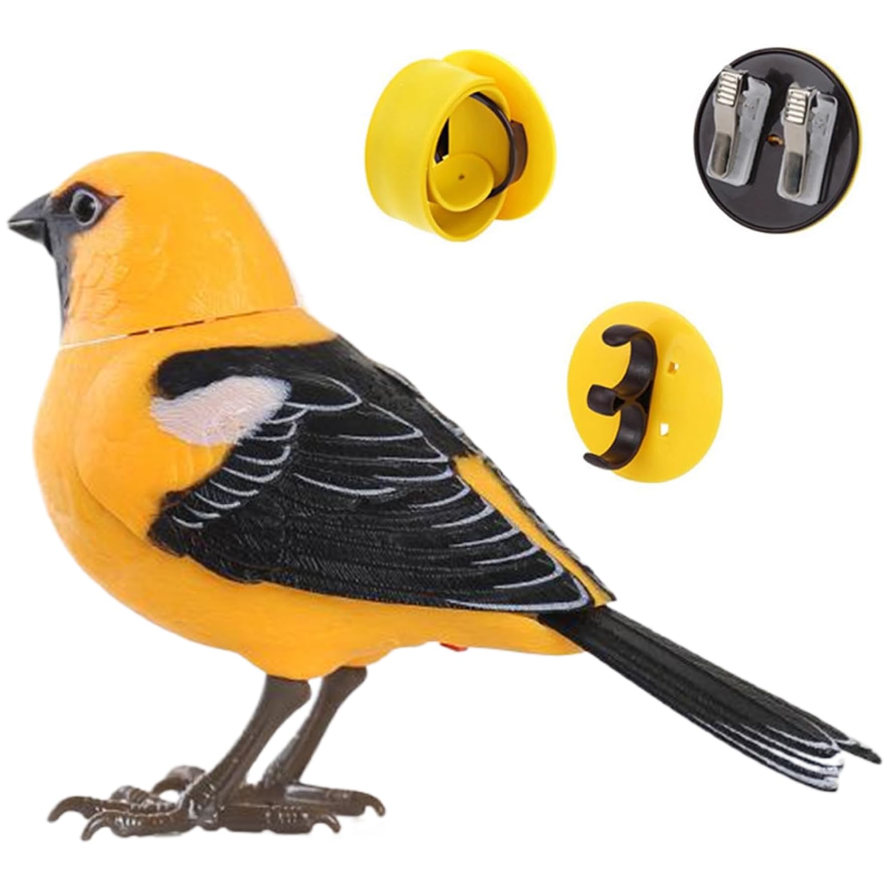 Electric Singing and Chirping Bird Toy Interactive Toy Birds Motion and Sound Activated Bird Battery Operated Robot for Kids Gifts, Oriole birds for kids Talking