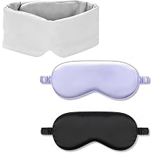 Blackout Eye Mask for Sleeping, Silent Adjustable Side-Sleeper Strap