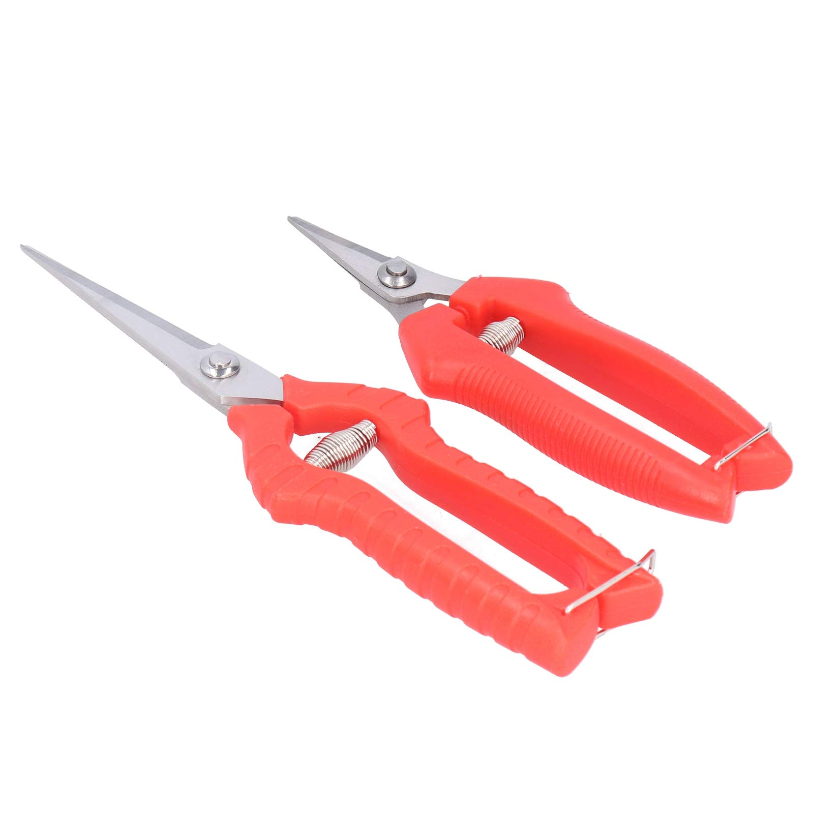 Paquete de 2 Tijeras de Podar, Tijeras de Podar de Mano de Acero Inoxidable, Podadoras Florales de Jardinería con Largo para Bonsái