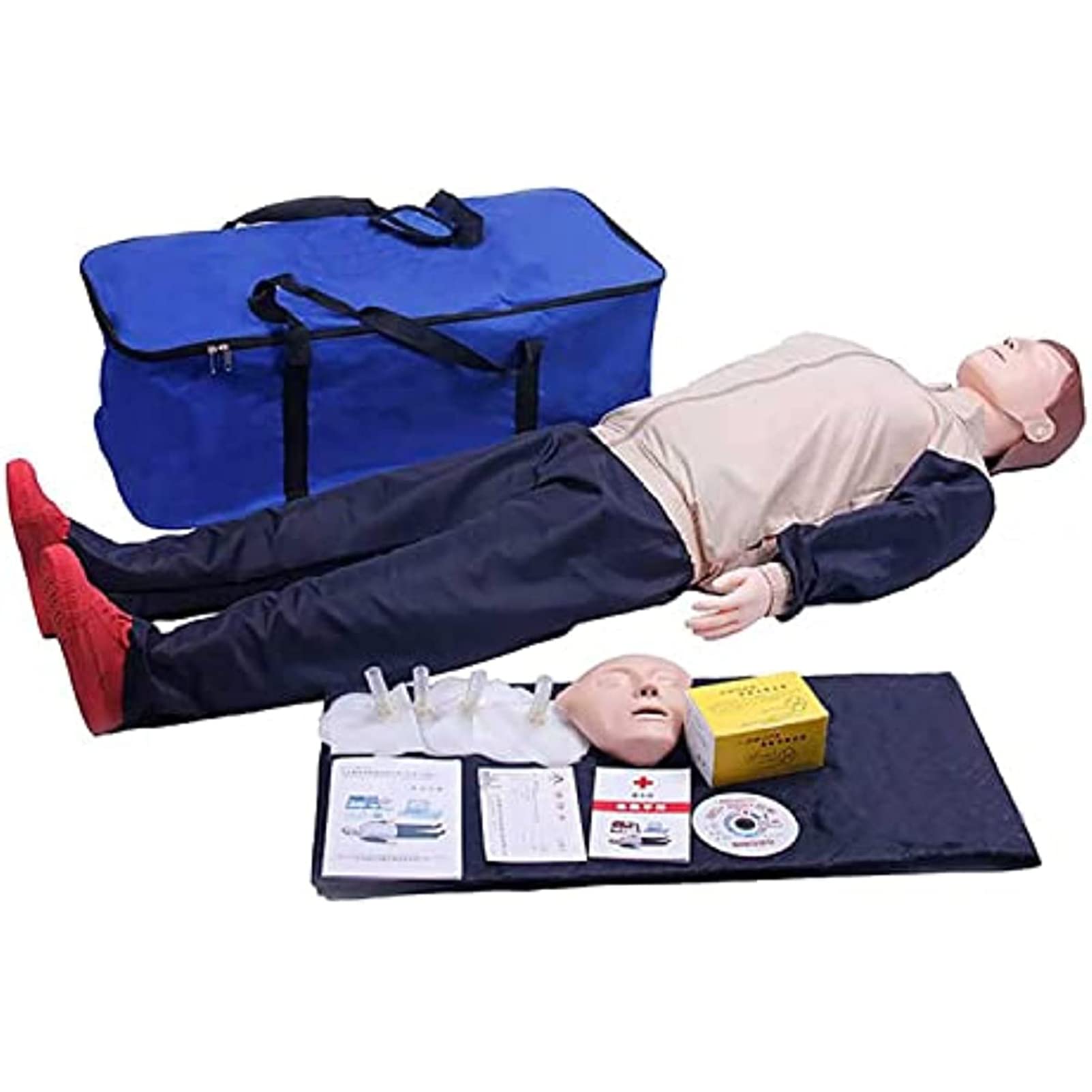 CPR Training Manikin, Cardiopulmonary Resuscitation Simulator, Body Model Full Body First Aid Training Manikin, for Education and Teaching Medical Model