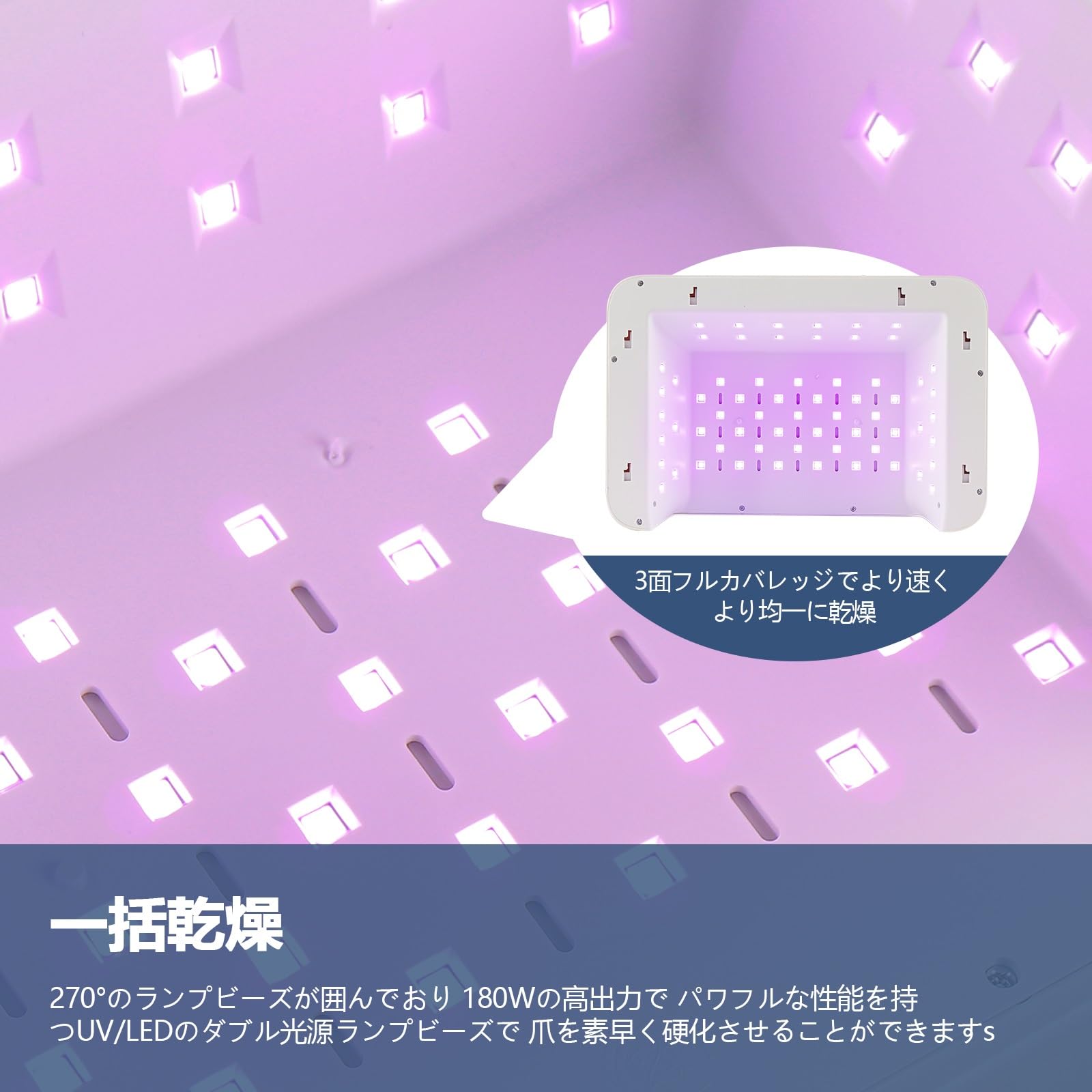 Amazon.co.jp: 【2024年新登場】 ジェルネイル ライト LED＆UVネイル