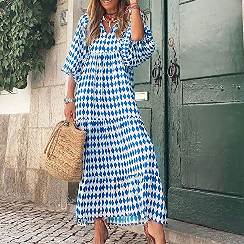 Robe imprimée bohème ample masquant les formes avec style et confort