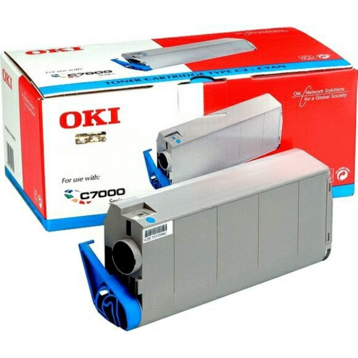 Toner cyan OKI Executive 2000 Series 41963007 original de 10000 pages - 4