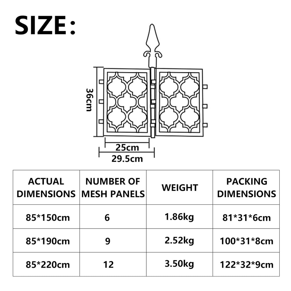 Enrejado De JardíN De Metal, Rejilla De Acero Recubierta De PláStico para Exteriores, Soporte Vertical Plegable para Plantas Trepadoras, para Pared De Patio,Verde,85 * 190cm