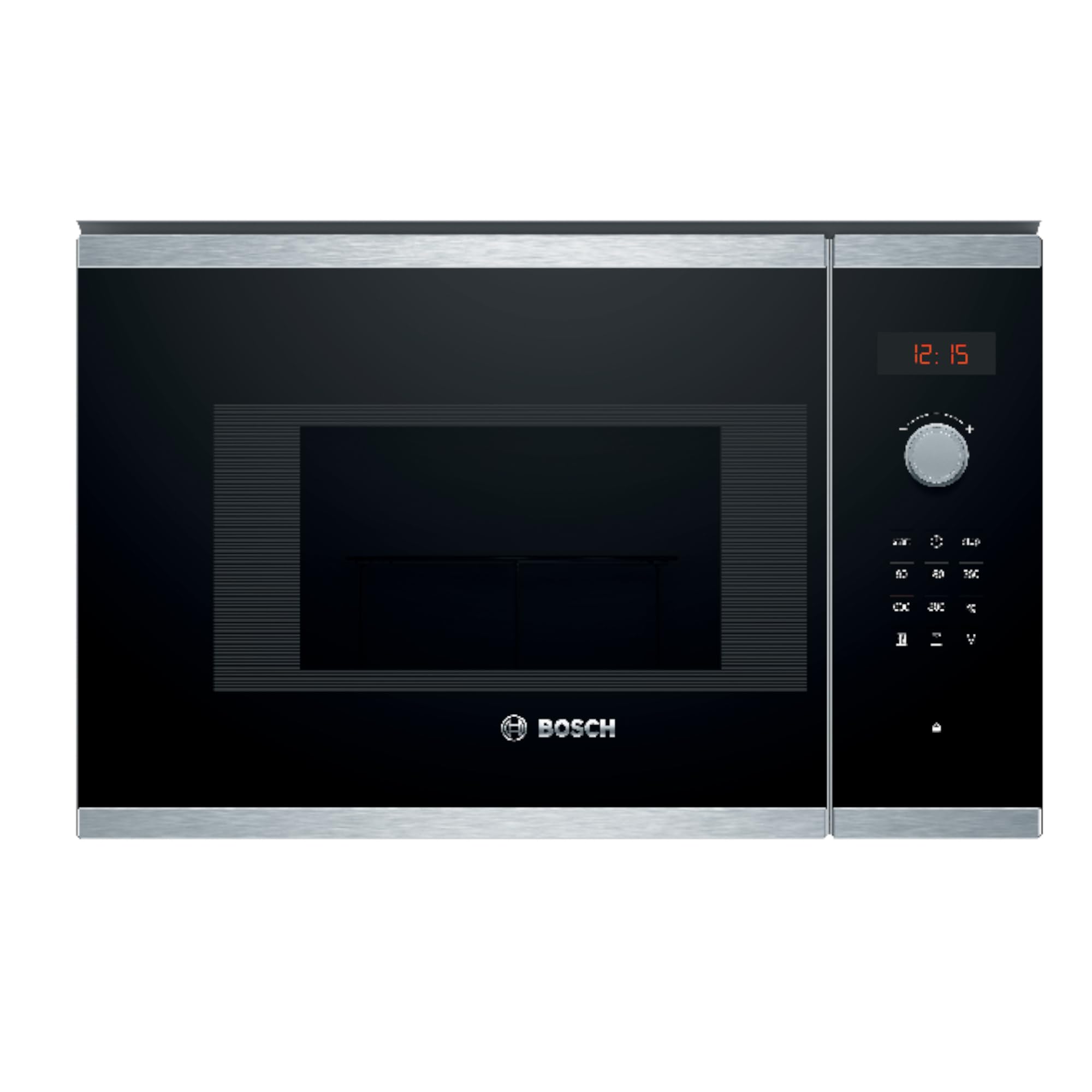 Davanti view del forno a microonde da incasso Bosch BEL523MS0.
