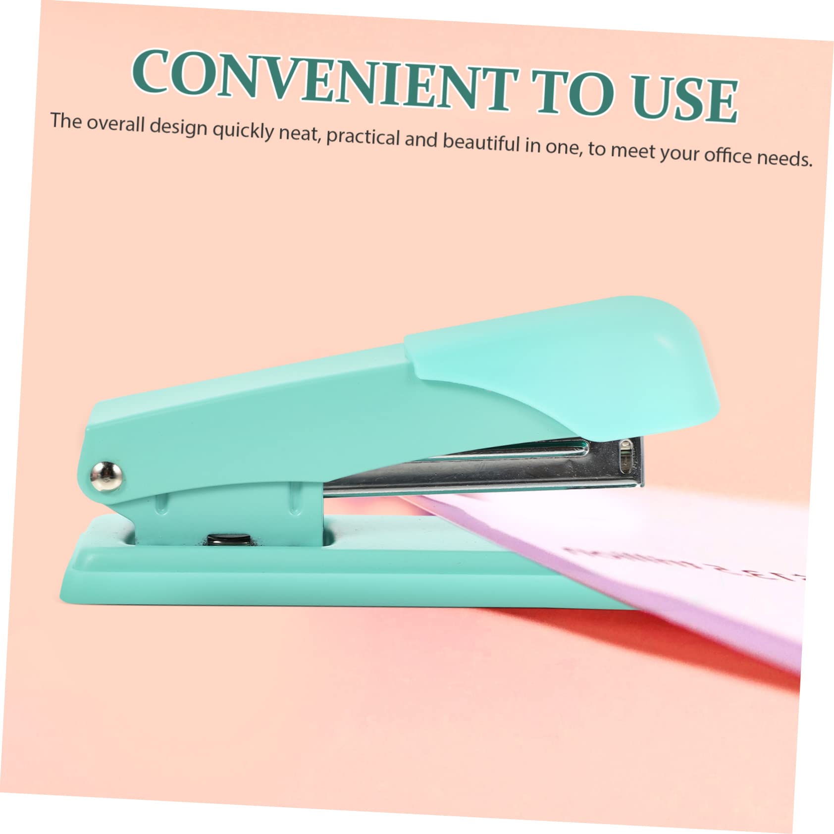 STOBOK 10stücke Convenient Handhefter Aus Metall Ergonomisches Design Für Büro Schule Und Zuhause Leistungsstark Und Tragbar Mintgrün Für Müheloses Heften Von Papierstapeln