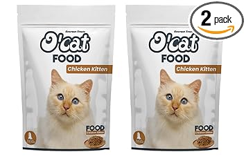 OCat Kitten Dry Food Complete Food for Kittens Chicken Flavour 1 Kg ( Buy 1 Get 1 Free )