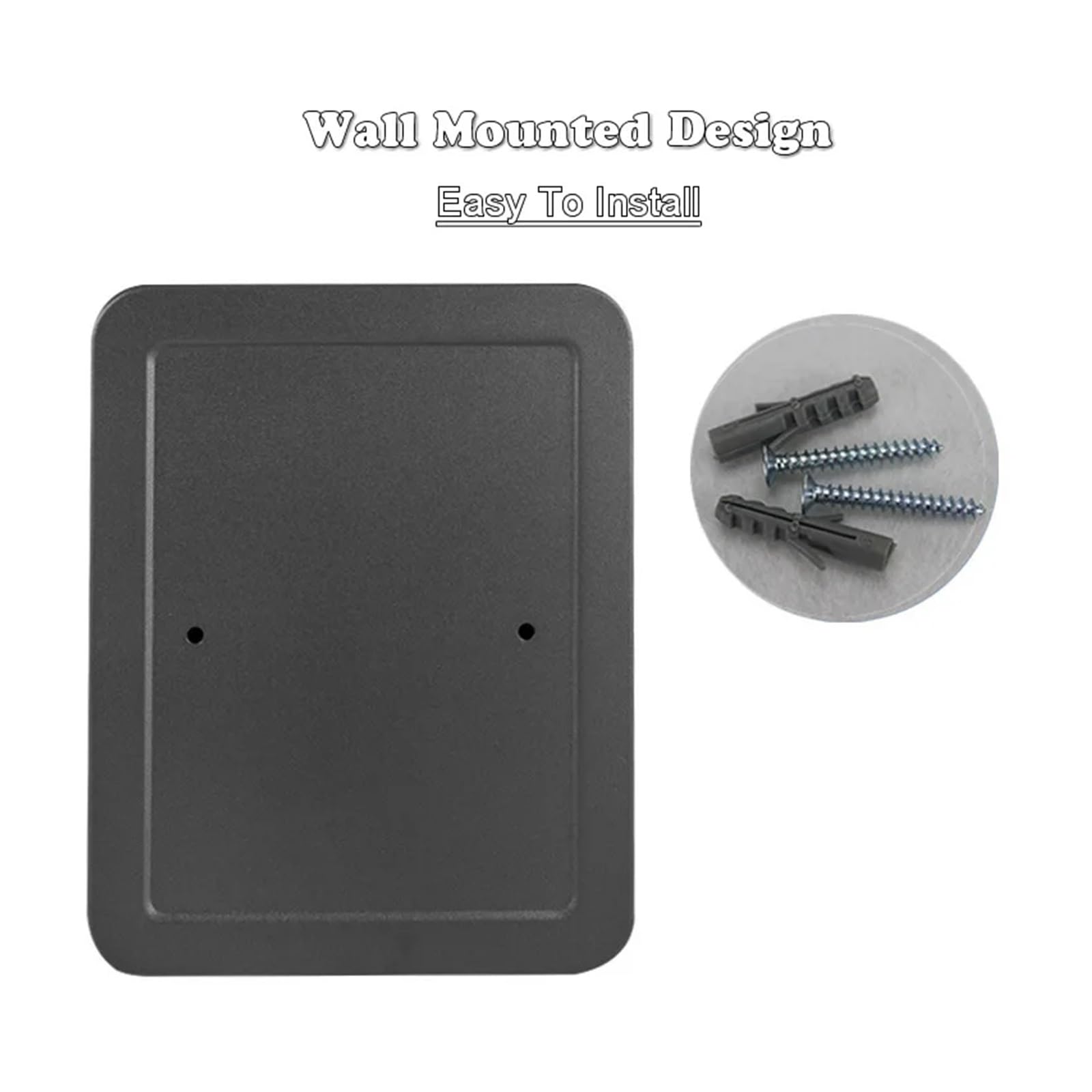 Secure Key Sto Box - Caja fuerte para llaves con contraseña para múltiples llaves, ideal para oficina en casa o trabajo y Slish (S-Negro-Código)