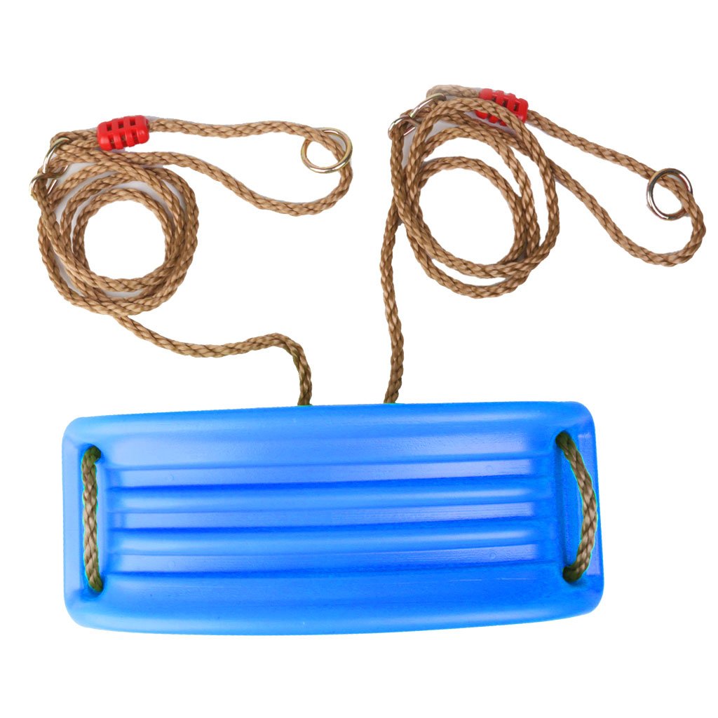 Altalena con Sedile E Corda in Nylon da 1,28 M per Bambini, Ideale per Giochi in Giardino, Blu