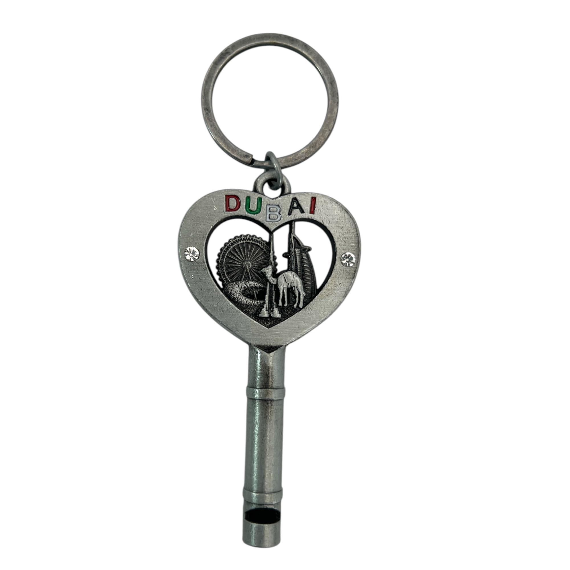 Dubai Souvenir Keyring – UAE Travel Gift, Burj Khalifa & Dubai Landmarks Keychain, Tourist Keepsake, United Arab Emirates Gift for Men & Women, Dubai Memorabilia (Classic)