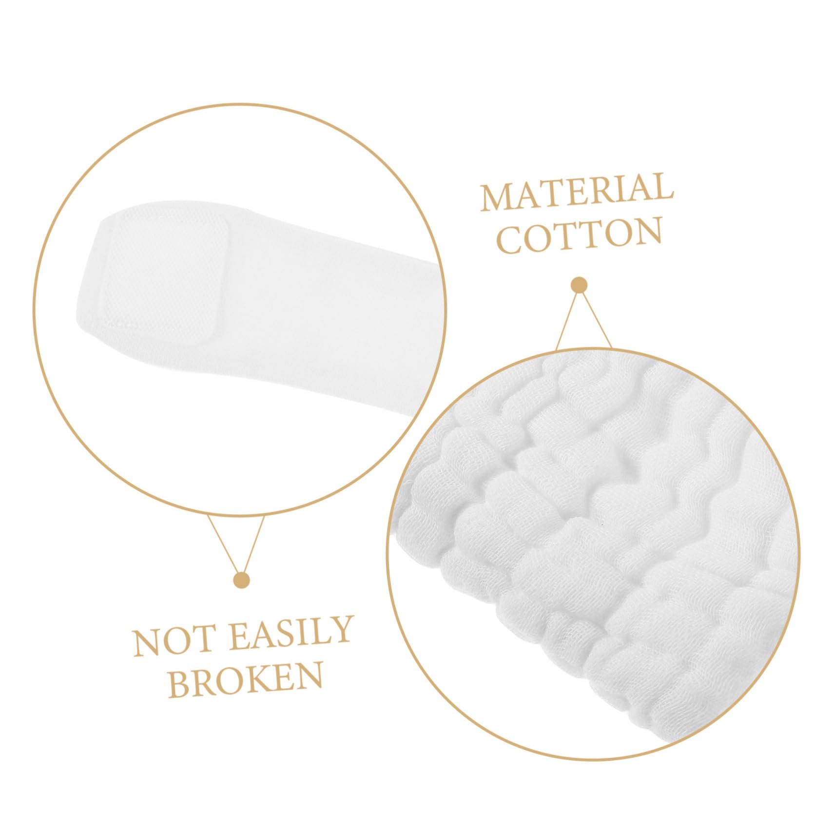 LIFKOME 3 Stück-pack Bio Babywindeln aus Weißer Baumwolle Wiederverwendbare und Waschbare Windelhosen für Neugeborene Verstellbare Größe für Indoor und Reise
