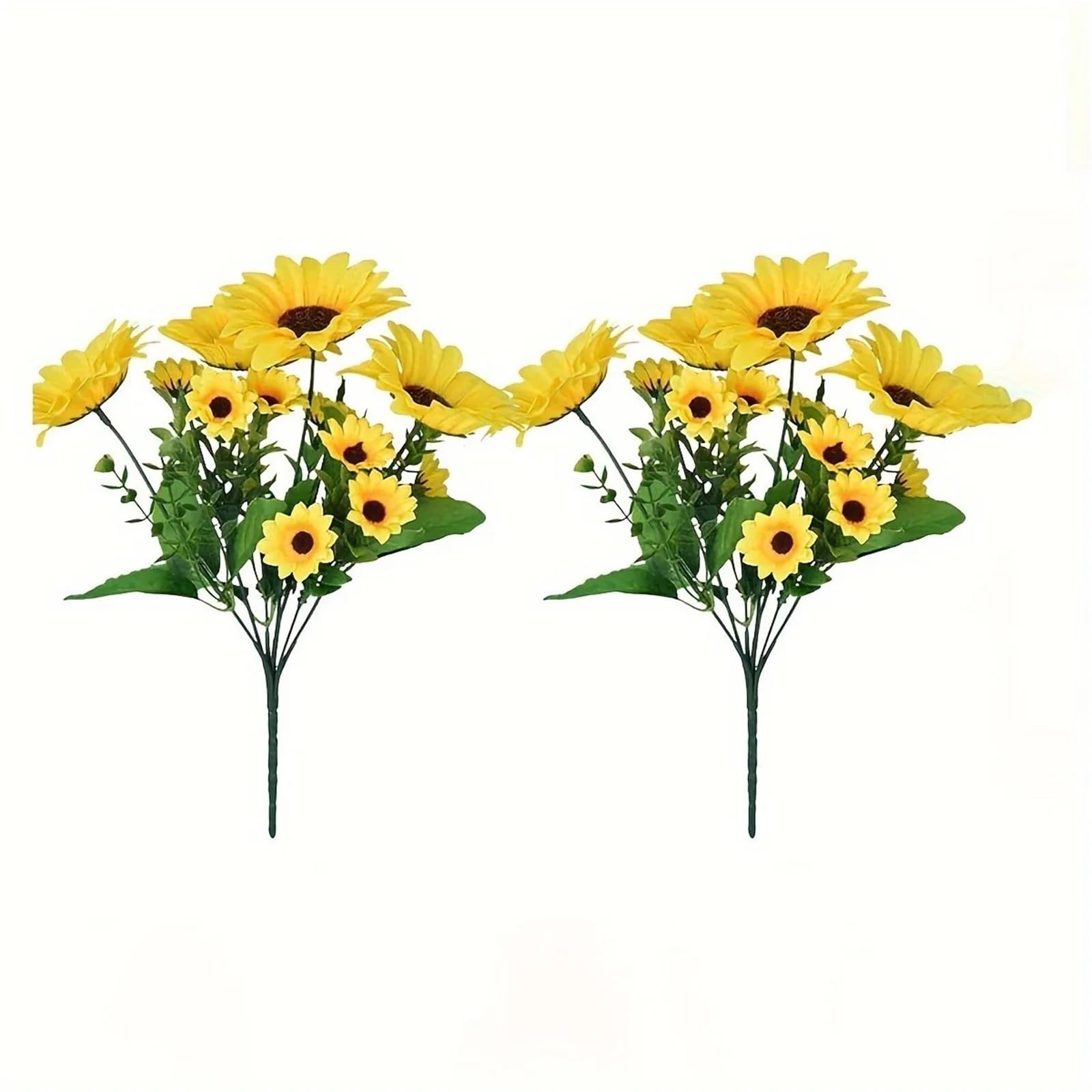 Dcrxz Artificial Flowers 5PCS Artificial Flowers Sunflowers Fake Flowers Sunflower Silk Flowers Sunflowers Wedding Photography Home Decor Bouquet