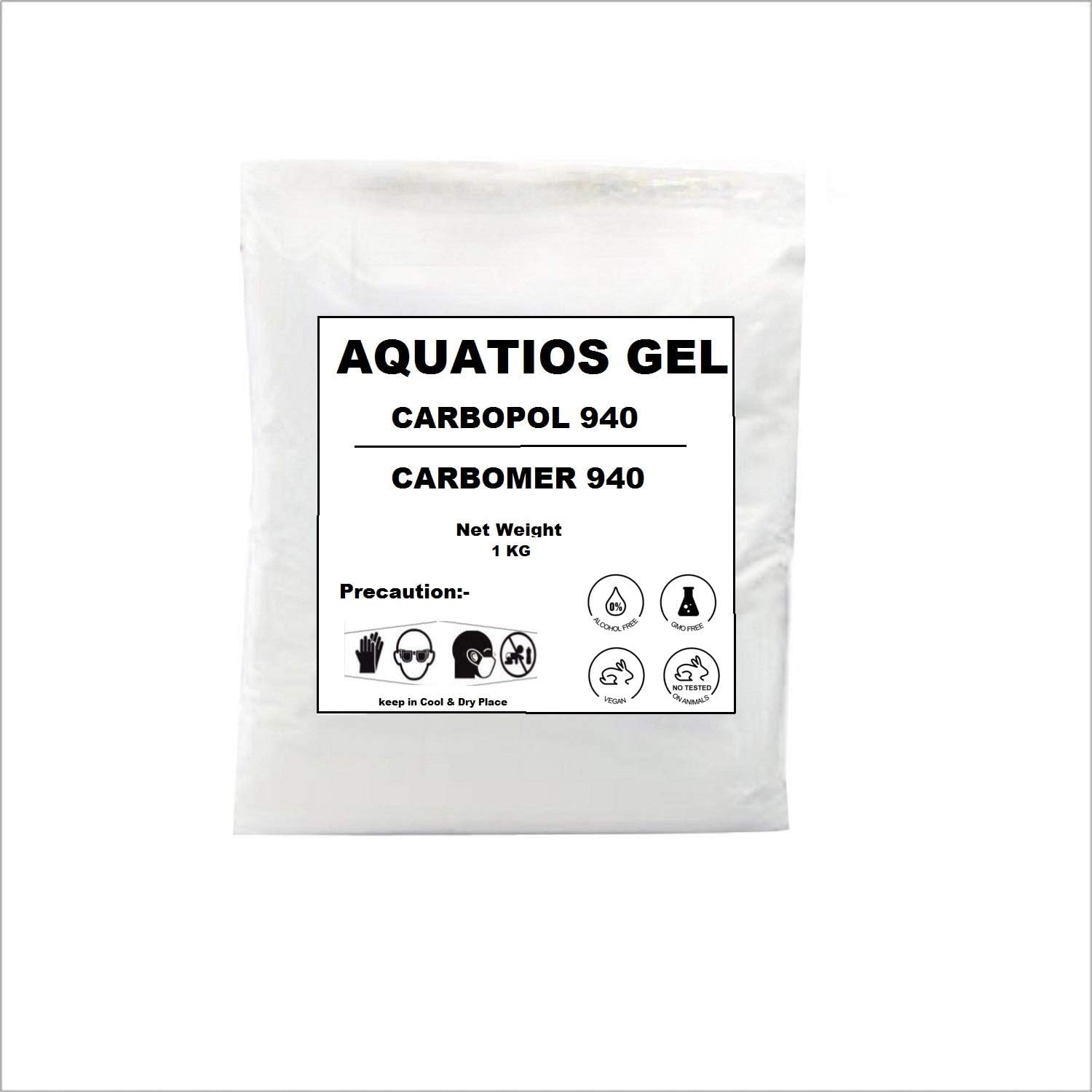 (1 KG) Carbomer 940 Powder Best For Cosmetics Making, Soap Making, DIY Cosmetics Makings,Ultrasonic Gel Making