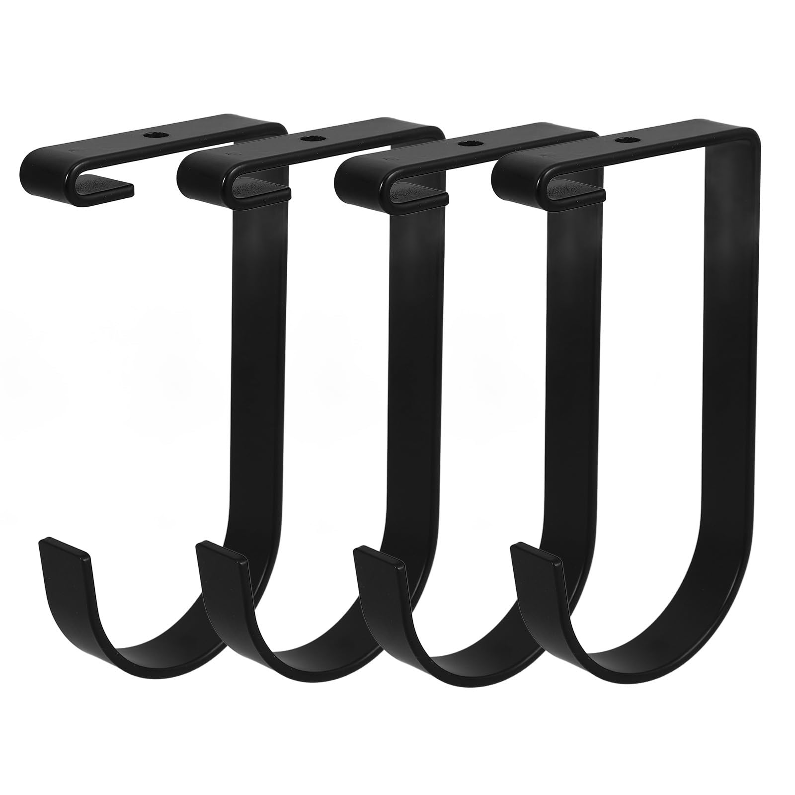 NUOBESTY Fahrradhaken für Garage 4 Stück-pack Eisen Schwarz für Wandregale
