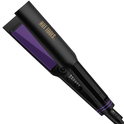 Hot Tools Pro Signature Steamstyler | Cabello de aspecto saludable con cada uso (1-1/2 pulgadas), negro