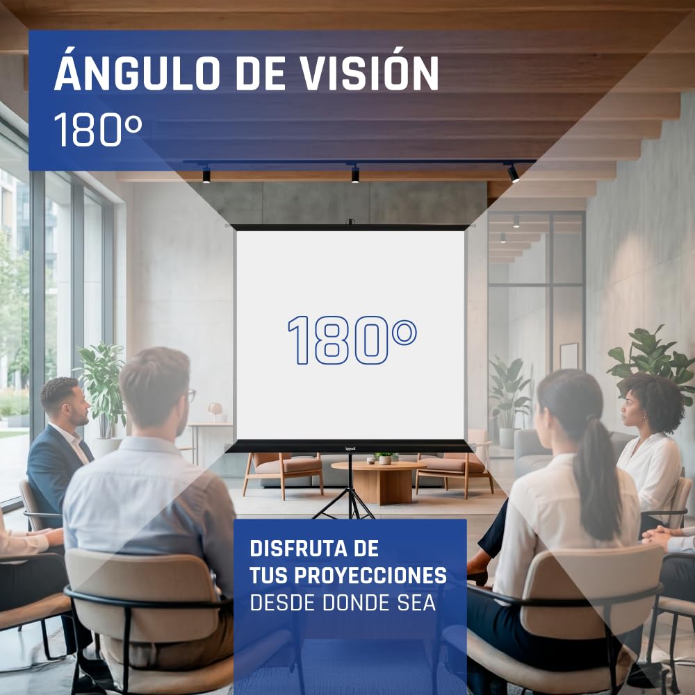 Iggual 200x200 Cm 112´´ Projection Screen With Tripod One Size
