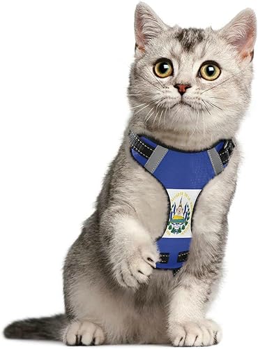 Miniatura 5 de Arnés ajustable sin tirones para perros medianos, con correa, chaleco reflectante frontal con asa, fácil control para perros pequeños, medianos y