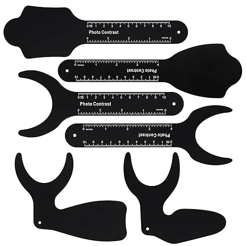 Annhua Kit de fotografía intraoral para contratista dental, kit de contraste de fotos dentales, kit de fotografía intraoral palatina, tablero de