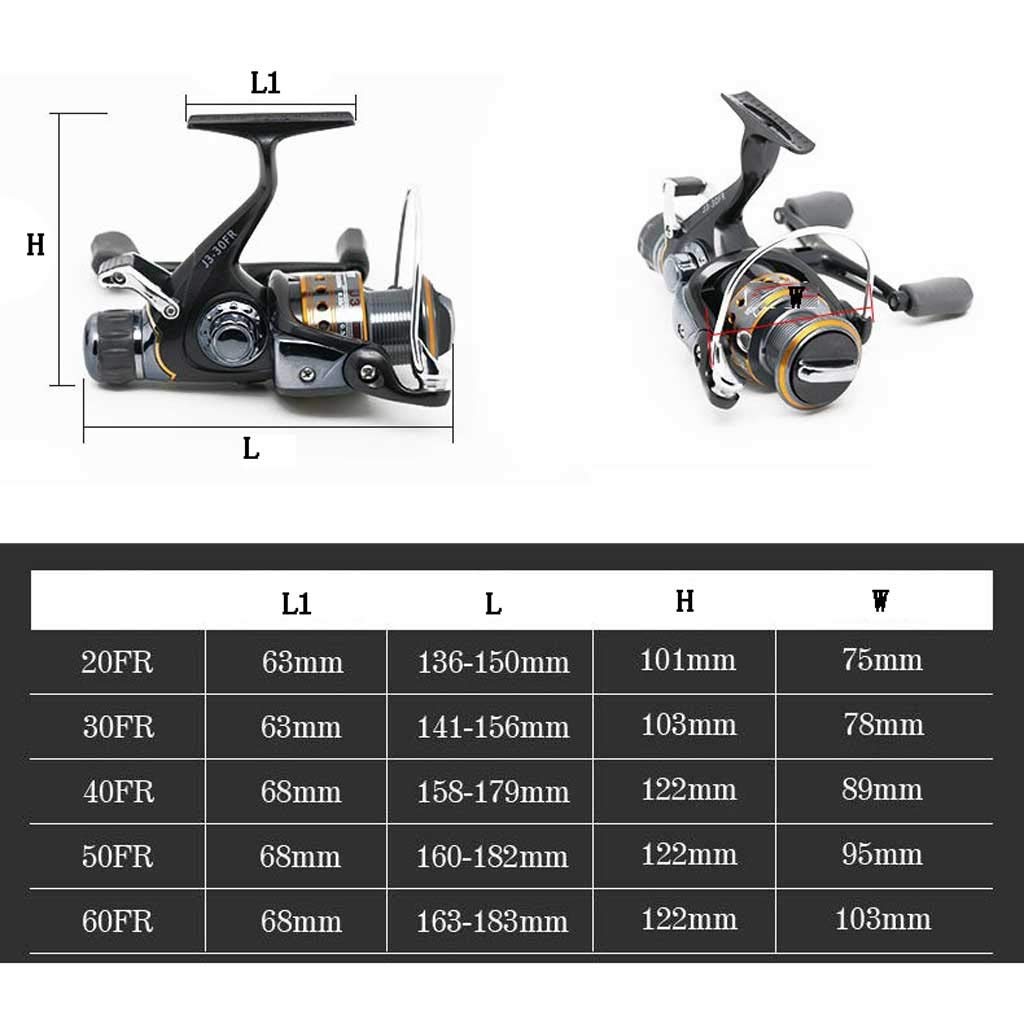 EPANO Carretes de pesca cargados con rodamiento de bolas freno trasero semi-metal carrete de pesca carrete de pesca carrete de spinning rueda marina rueda sin brecha roca carrete de carpa carrete de c