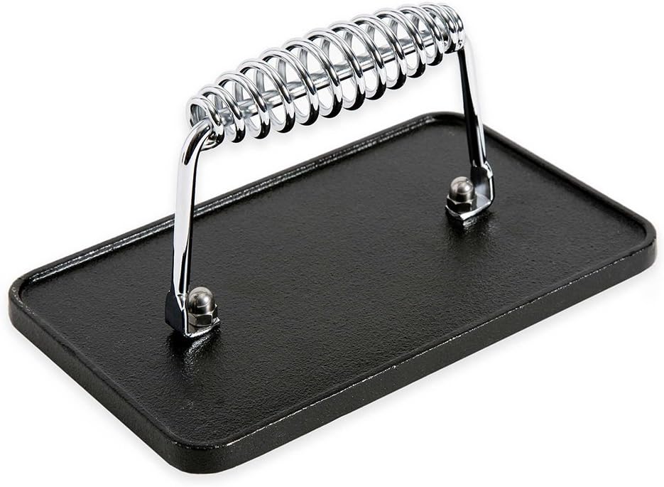 Artisanal Kitchen Supply 8-Inch x 5-Inch Cast Iron Grill Press (1)