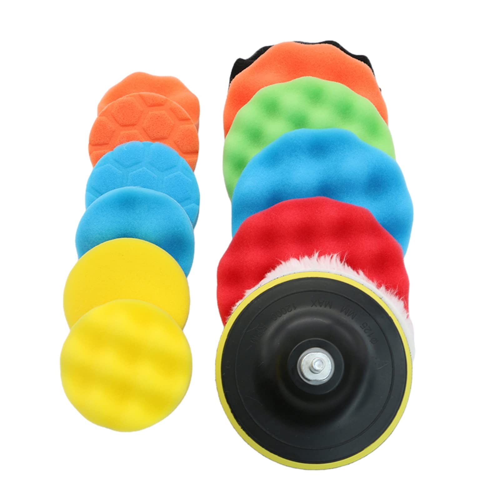 Kit de almohadilla de pulido for coche, almohadillas de espuma for pulir, juego de esponja, herramienta eléctrica de taladro, pulidor de rueda de faro, elimina arañazos, reparación de automóv