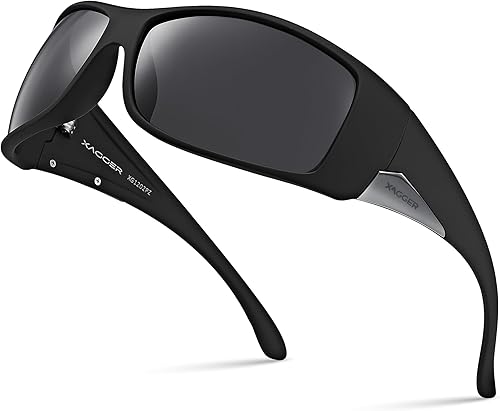 Xagger Gafas de sol deportivas polarizadas para hombre con montura TR90