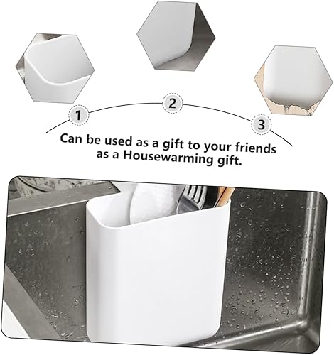 Miniatura 3 de Uonlytech Cesta de basura para fregadero, colador de cocina, colador de esquina, filtro de fregadero, cesta de cubiertos, papelera, cesta de pasta,