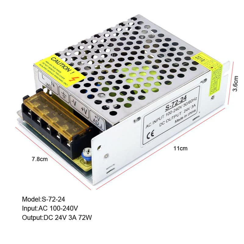 Alimentation Laboratoire,Alimentation Stabilisée DC 2 4V 1A 2A 3A 5A 10A 20A 30A 40A POWE FOURNITURE 5W 50W 60W 100W 120W 150W 250W 350W 500W 600W 800W 1000W Changer de source d'alimentation(360W)