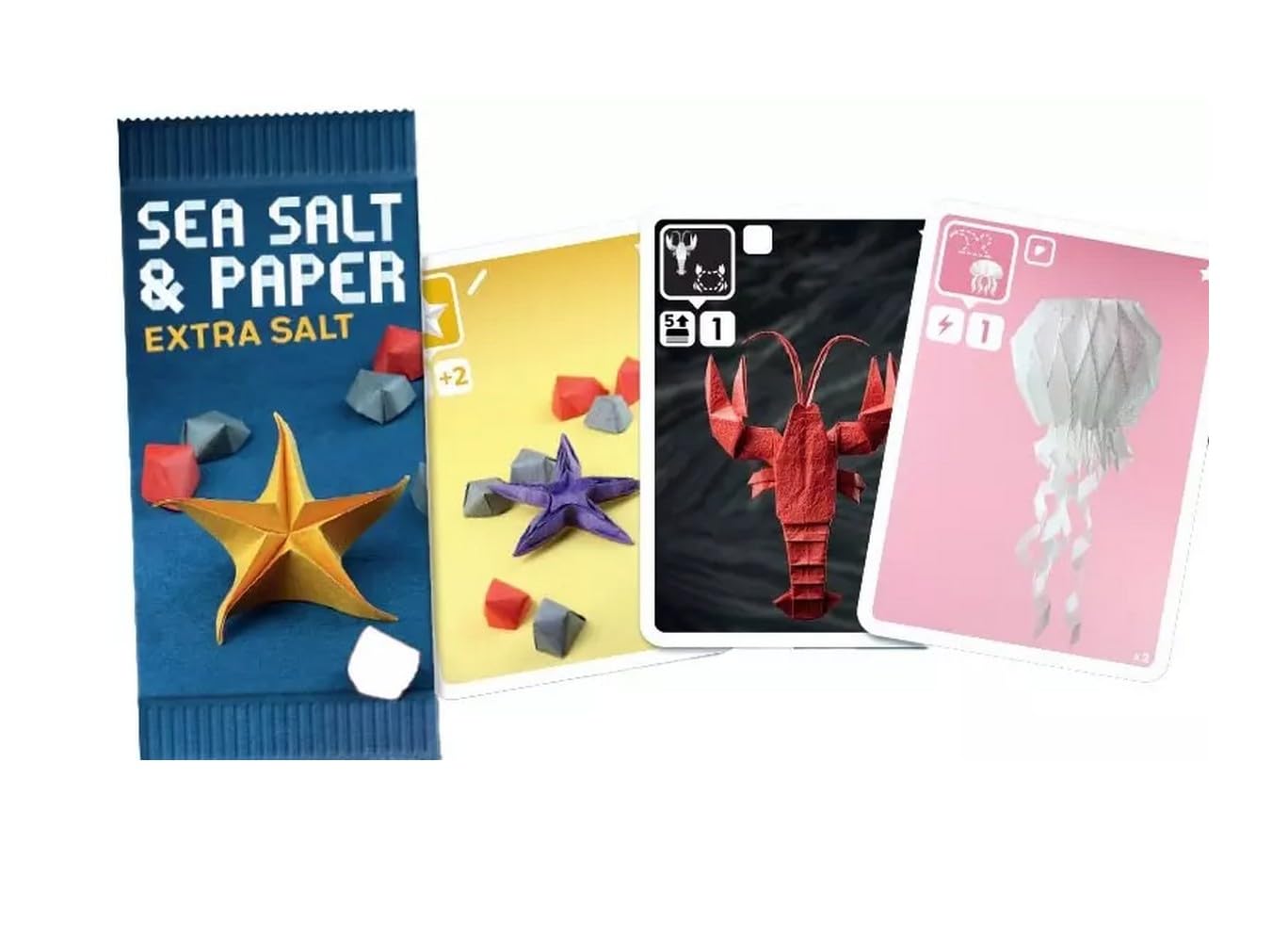Zestaw kart Sea Salt & Paper z dodatkowym rozszerzeniem pieprz i ekstra sól + 1 otwieracz do butelek Blumie - dla 2 do 4 graczy