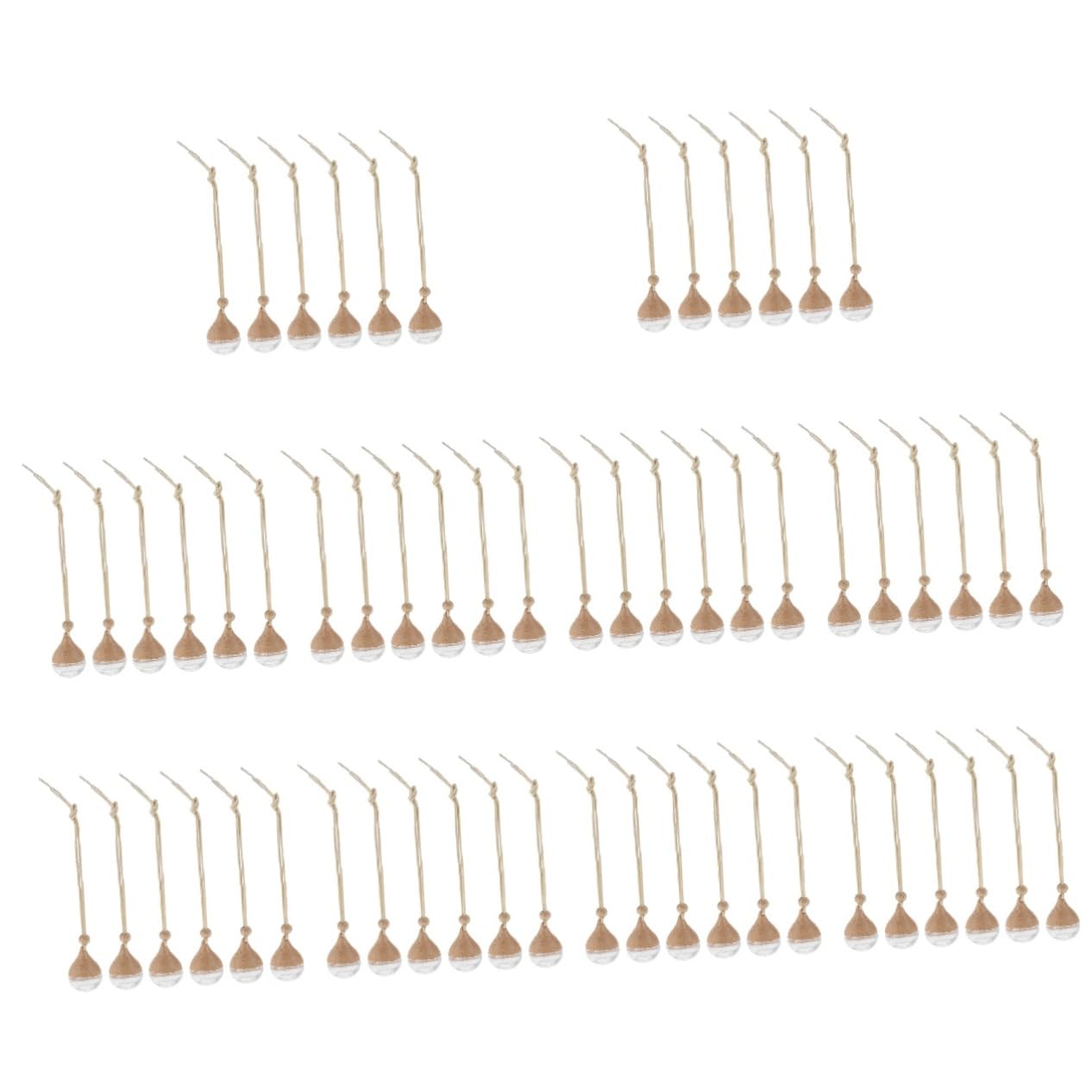 ABOOFAN 60 Pz Ciondolo bottiglia di aromaterapia profumatore auto diffusore accessori natazione gadget per auto terrario arredamento retrò ciondolo per interni auto decorazione dell'auto