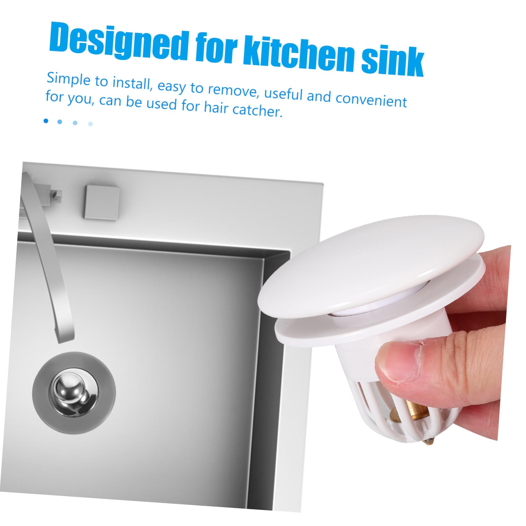 jojofuny 5pezzi Tappi Per Lavabo Stopper Per Lavandini e Vasche Facile Installare e Resistente Accessorio Per La Casa