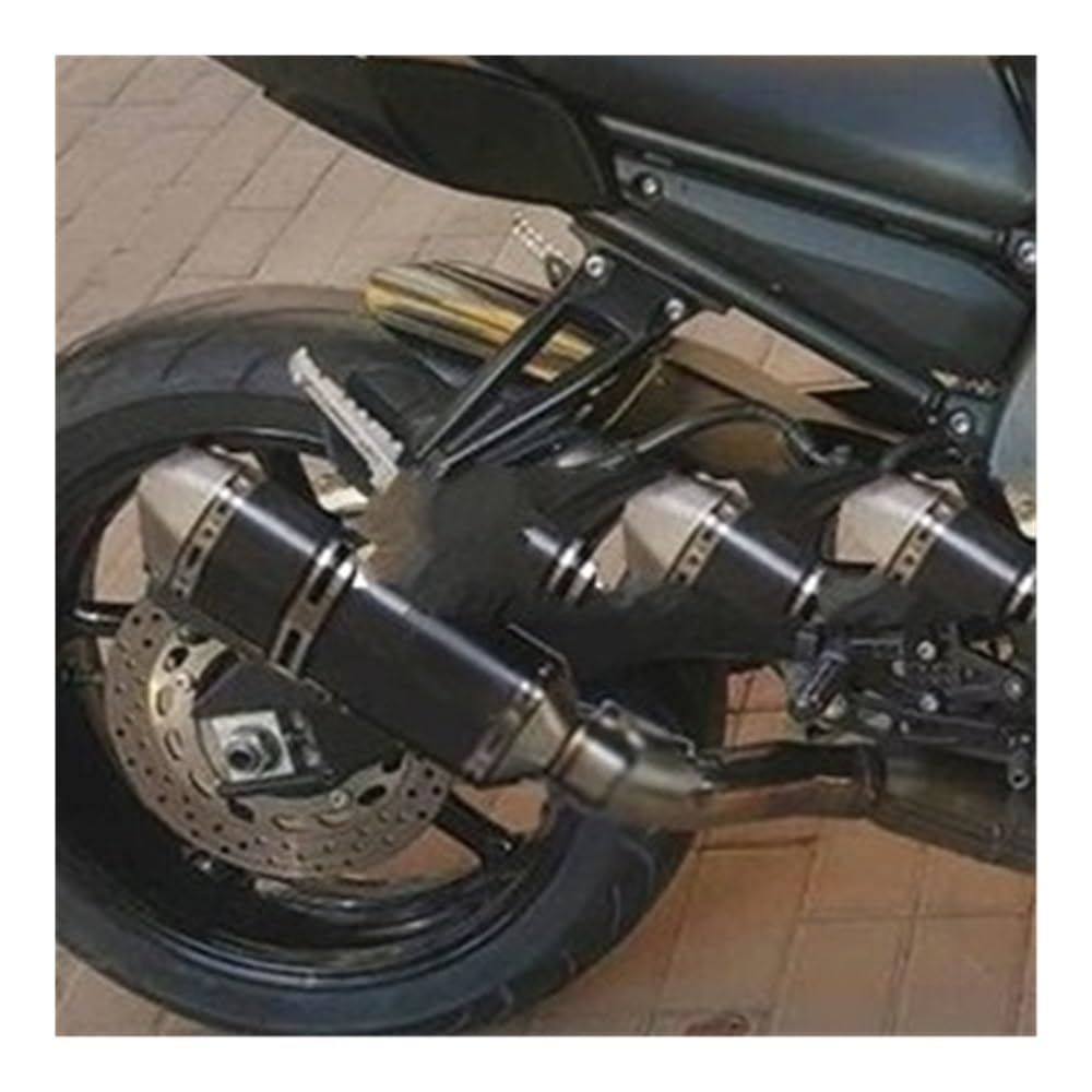 Deflectores Calor Escape para Y&amaha FZ8 Fazer FZ8N FZ8S FZ800 2010-2015 Silenciador De Escape Modificado para Motocicleta Tubo De Enlace Medio De 508mm