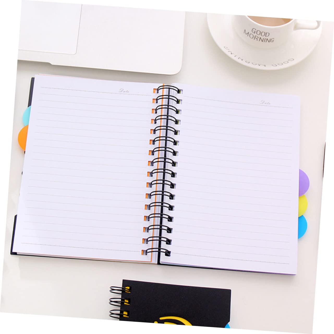 Ciieeo Quaderno a Spirale A4 in Pp, Carta Spessa e Grande, Copertina Laterale, per Appunti e Diario, Uso Scuola e Ufficio